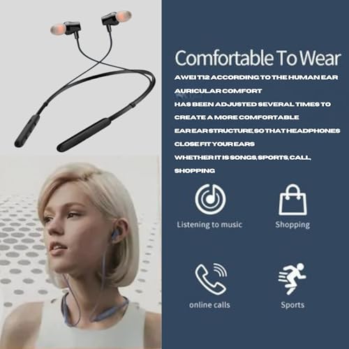 Image of Drumstone ( 𝟏𝟔 𝐘𝐄𝐀𝐑 𝐖𝐀𝐑𝐑𝐀𝐍𝐓𝐘 Bluetooth 5.3 Neckband Earphones - 36H Playtime, Type-C Charging, Unplugged Experience with Powerful Bass and in-Ear Comfort for Daily Use