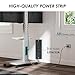 FITUEYES Rolling TV Stand with Power Outlet - Mobile TV Stand for 32-75 Inch TVs, Landscape to Portrait Rotating, 20 Degrees Swiveling, Height Adjustable TV Cart Hold Up to 88 Lbs Max VESA 400x600 mm