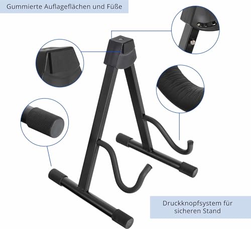 Classic Cantabile stand pour guitare GS-2009E pour guitare électrique, basse électrique - Les Beatles, Paul McCartney, John Lennon, RIngo Starr, George Harrison Classic Cantabile stand pour guitare GS-2009E pour guitare électrique, basse électrique – Image 3