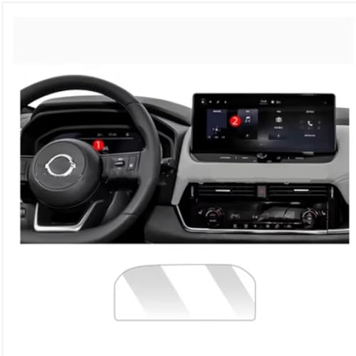 Écran tactile Qashqai J12 III 2023 sans rayure grâce au film verre trempé 12.3
