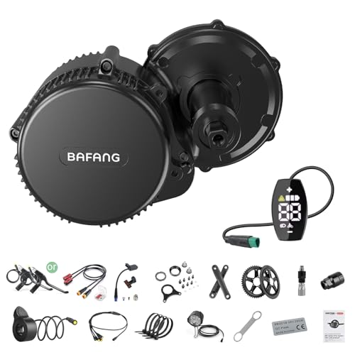 BAFANG Kit Bici Elettrica BBS02B 500W Motore Centrale 2025 (CAN) con Display VD03 per MTB/Città BB68-73mm - Nessuna Batteria