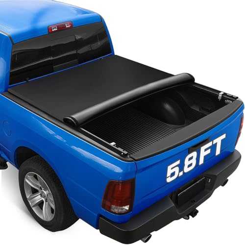 RHOBRA Soft Roll-up Truck Bed Tonneau Cover...
