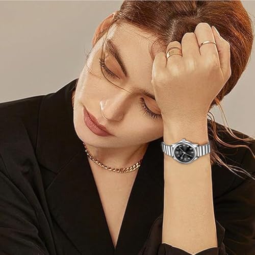 Image of LIGE Luxury Watches for Women Easy Reader Analog Ladies Waterproof Quartz Watches with Stainless Steel Case Wrist Watch