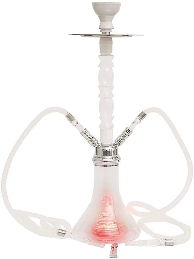LSZ Shisha-Set Acrylhukas Shisha Set mit Zubehör Doppelschlauch LED Leichter Haken Shisha Shisha Shisha-Set
