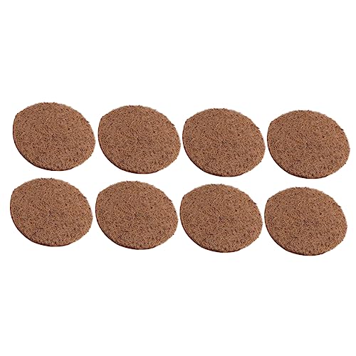 POPETPOP 8pcs Natural Brown Pet Pad Coconut Bird Nest Mats for Pigeon Bird Eggs Design Comfortable Warm Bedding for Pet Nests