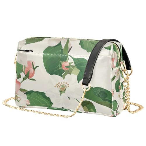 susiyo Apple Flowers Minimalist Style Crossbody Bags for Women PU Leather Crossbody Purse Small Shoulder Handbag Purses for Girls2