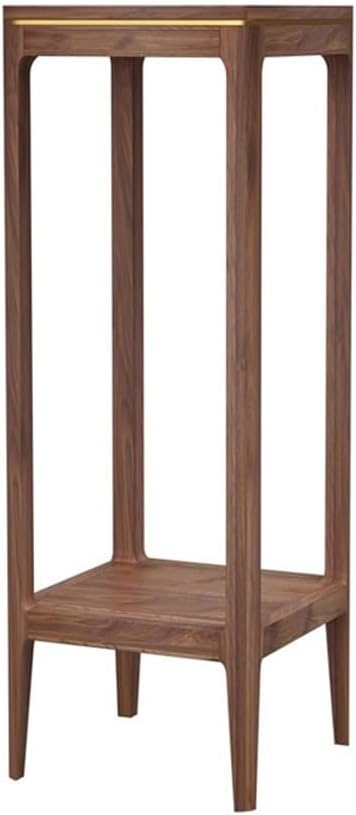 Black Walnut Plant Stand Chinese Floor Display for Home Bonsai Small Pedestal for Indoor Plants Elegant Bonsai Holder Decorative Plant Shelf.