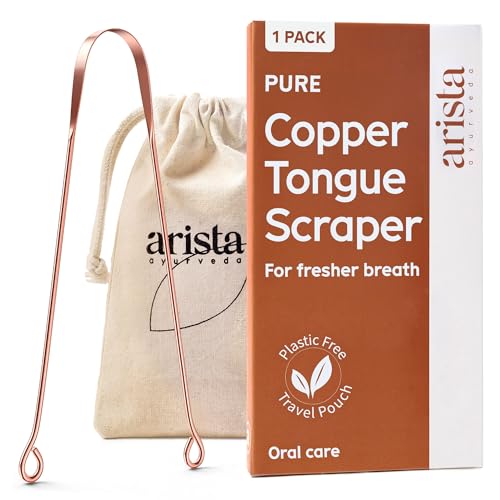 Arista Copper Tongue Scraper