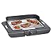 Clatronic BQ 3507 grill stołowy, chromowany ruszt do grilla, metalowa tacka na wyłapywanie, ochrona przed wiatrem, obudowa Cool Touch, czarny, 2000 W