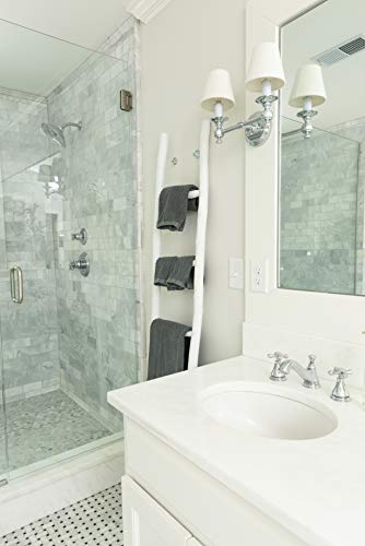 Creative Co-op DA1901 Decorative Painter Wood Blanket Ladder, White