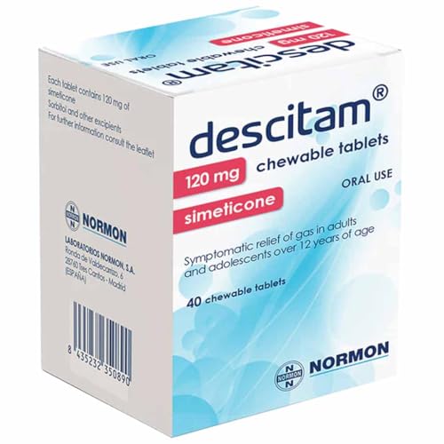 Descitam Simeticone 120 mg Chewable Tablets 40-Count