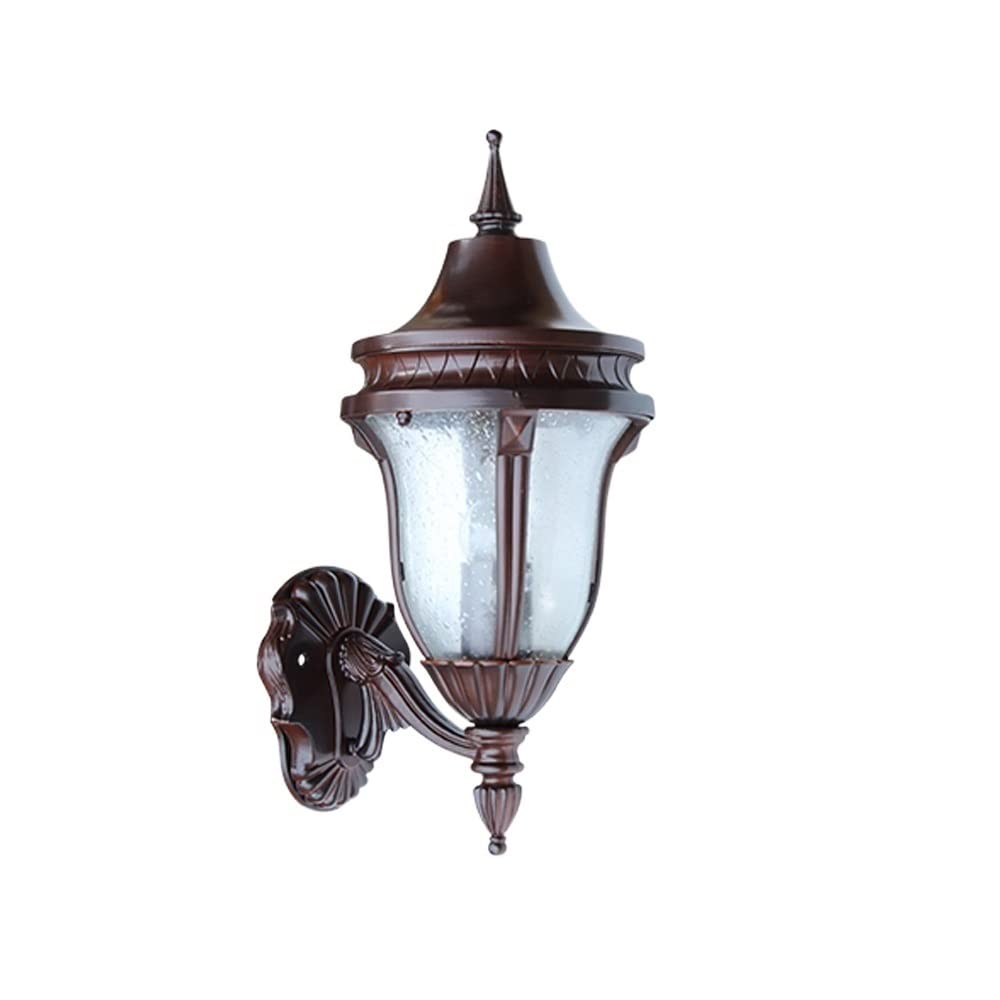 HYJAUSXB Wall Lamps Sconces Outdoor Upside Down Glass Lantern Lamp Retro Nostalgia Countryside Villa External Waterproof IP54 Sconce Traditional E27 Decor Patio Fence Terrace