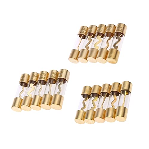 Fusible AGU 100 Amp en verre plaqué or pour amplificateur audio de voiture | Lot de 5