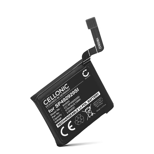 CELLONIC, Batería para Smartwatch y Pulsera de Fitness Compatible con TicWatch Pro 3, SP492929SI (3.85V, 570mAh)