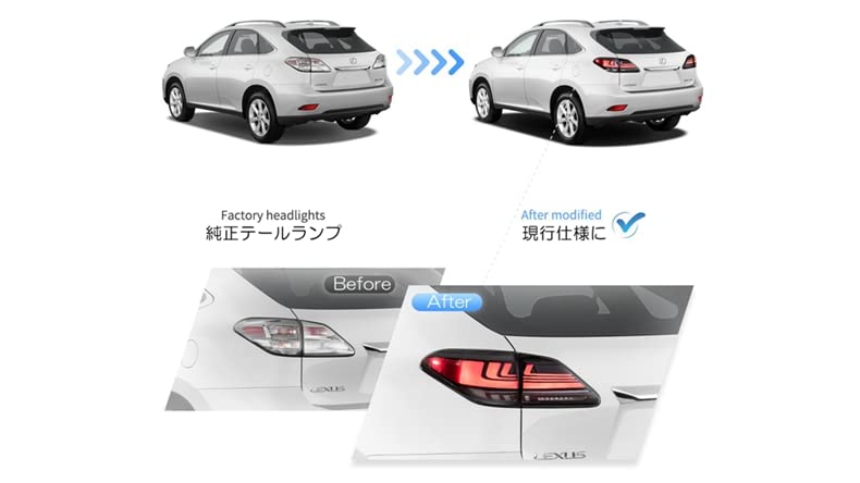 Amazon | VLANDレクサス 10系RX LEDテール AGL10/GGL10/GYL15 RX270