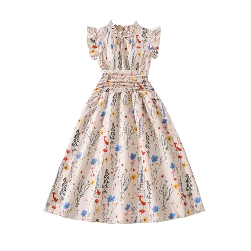 Vestido de verano para niña que evita el calor gracias a su diseño floral sin mangas