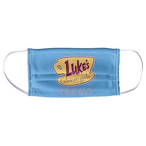 Popfunk Gilmore Girls Luke's Connecticut Logo 1-Ply Reusable Face Mask Covering with Adjustable Nose Wire, Unisex