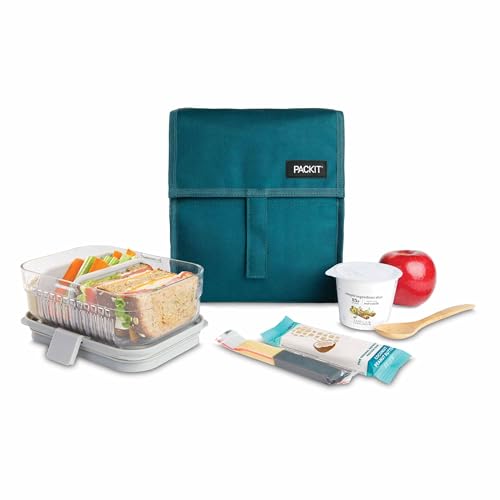 Image of PackIt Freezable Lunch Bag, Deep Teal
