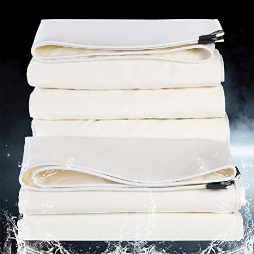 Bâche imperméable et résistante aux UV blanche 5mx6m de protection - 3
