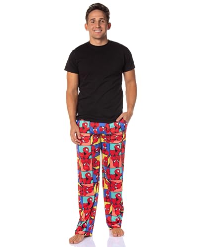 Marvel Comics Men's Superhero Character Sleep Adult Lounge Pajama Pants2