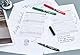 Pilot – Blister 3 V-Sign Pen – Filzstift – Mittlere Spitze Noir, bleu, rouge, vert, violet & turquoise