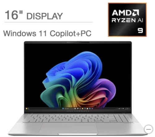 Image of ASUS Vivobook S16 AI Powered Laptop 16.0 inch OLED 3.2K Display (AMD Ryzen AI 9 365, 32GB LPDDR5X, 1TB PCIe SSD, AMD Radeon 880M, RGB KB, Win 11 Pro) w /MS 365 Personal, DKZ USB Port Expander