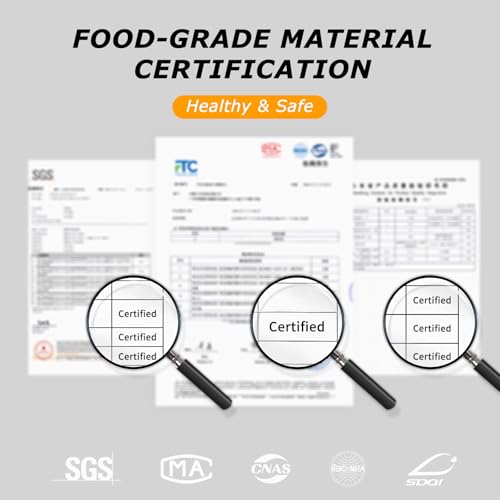 🏡🍽️Seasoning Spice Containers with Lid & Spoon – 6-Pack 11oz Glass Jars with Auto-Open/Close | Wide Mouth Salt & Sugar Boxes for Countertop Storage, Dishwasher Safe - Image 2