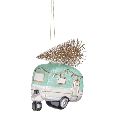 BUTLERS Hang ON Glas Ornament Wohnwagen Mint 10x11x4cm Glas |...