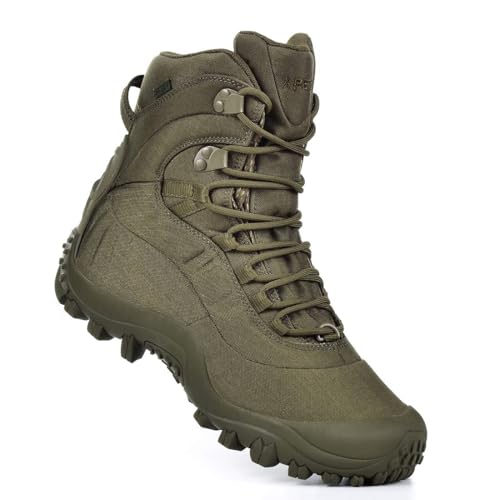 Image of Men's Tactical Boots 8'' Mid Combat Boots Waterproof Military Boots