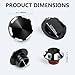 Aluminum Bar End Caps Axle Caps & Wheel Bearing Covers for Can-Am Ryker 600 900 Rally Edition Sport Ace 2019-2025 Wheel Bearing Protectors Dust Cover Caps Accessories