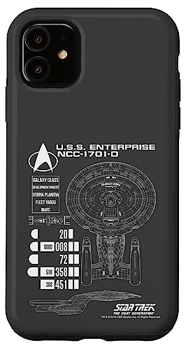 Star Trek: The Next Generation U.S.S. Enterprise NCC-1701-0 Case for iPhone 11
