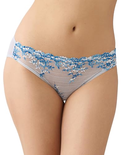 Wacoal Women's Embrace Lace Bikini Panty, Micro Chip Multi, S
