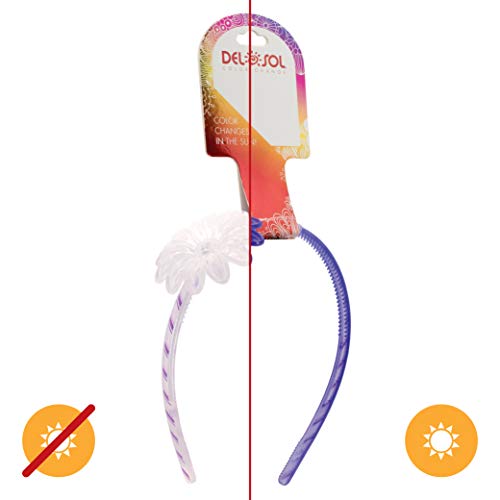 Girl's Color-Changing Headband by Del Sol - Daisy Headband - Changes Color in the Sun