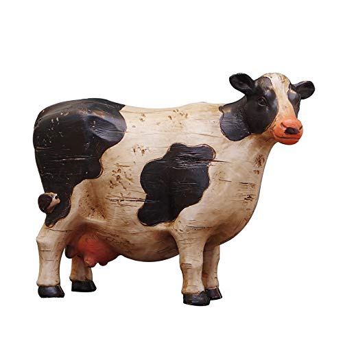 Statue vache résine KELIEQA pour sublimer un meuble vide avec de petits ornements