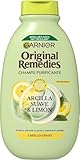 Garnier Original Remedies Shampoo mit weichem Ton und Zitrone, für fettiges Haar, 400 ml