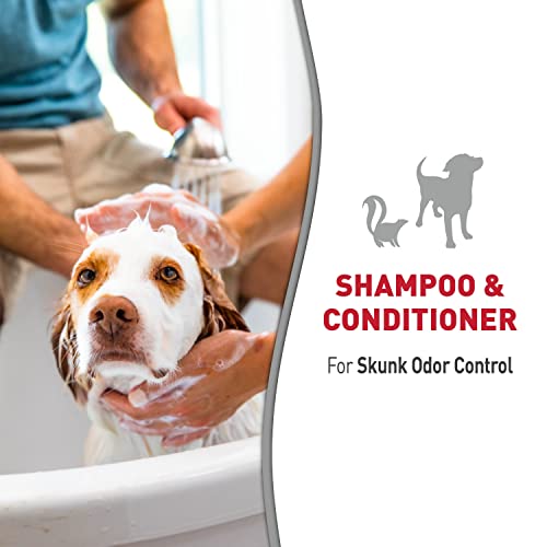 Image of Nature's Miracle Skunk Odor Control Shampoo & Conditioner Lavender Scent, Odor Control Formula 32 Ounces (Pack of 2)