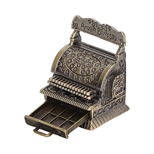ZAICOLER Mini Modelo de Caja Registradora, Bonitos Accesorios para Casa de Muñecas para Niños, Juguete de Aleación 1:12, Escena de Vida de Simulación, Regalo Clásico