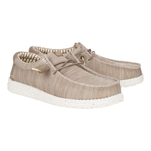 HEYDUDE Wally Stretch Sox Tan Size 8, Men’s Shoes, Men's Slip-on Loafers, Comfortable & Light-Weight4