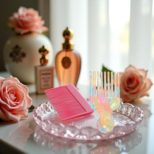 Peine Hair Pick con dientes anchos para rizos 12.19 cm miniatura 2