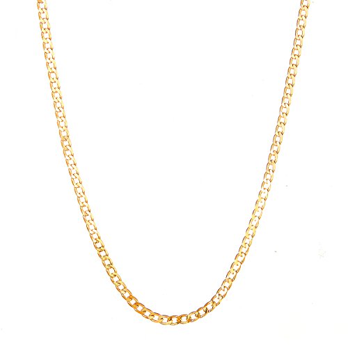Collier de 7 mm chaîne or 18 carats homme maillons solides anti-torsion