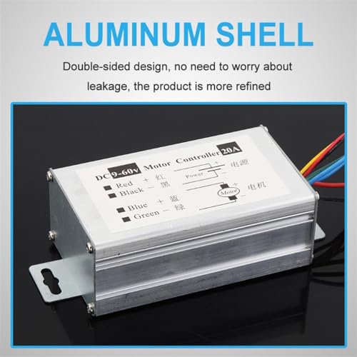 Controlador PWM ajustable de corriente 20A para regular motor DC hasta 60V 3