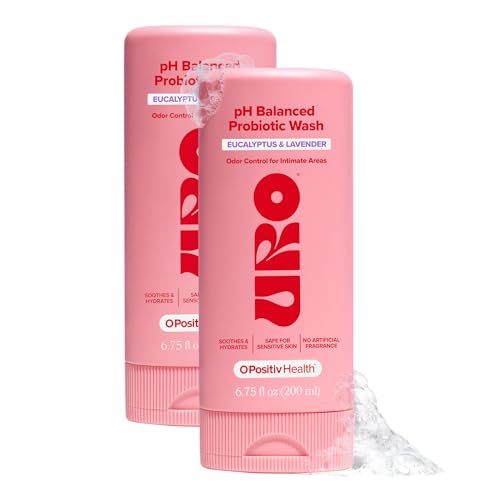 Image of URO pH Balanced Probiotic Wash for Odor, Eucalyptus - 6.75 oz (2-pack)