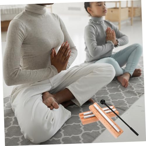 OFFSCH 2 Conjuntos De Ferramentas Instrumento De Percussão Tubos De Carrilhão De Vento Chamadores De