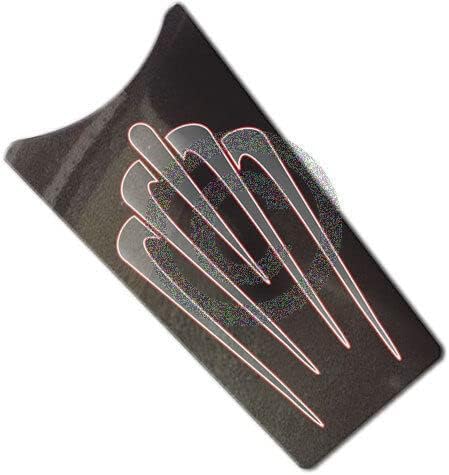 Laminated - Gas Tank Dash Console Insert -87-07 Harley Touring Pinstripe Scallop Style-9856-5631