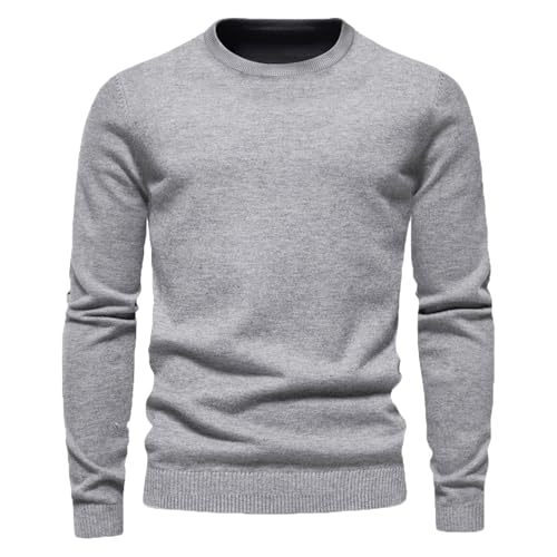 Men's Crewneck Sweater Casual Dress Pullover Sweater Slim Fit Lightweight Long Sleeve Winter Warmer Classic Sweaters