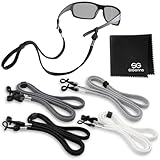 SIGONNA Eyeglass Holder Straps - 4 Premium Eyeglasses Cord for Men - Eye Glass Accessory Chain for Women - Sunglass Lanyard Around Neck - 4 Cords
