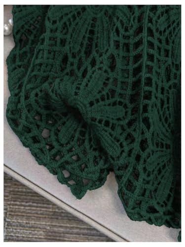 Image of MakeMeChic Women's Plus Size Crochet Boho Tops Summer Vacation Beach Cover Ups Sweater