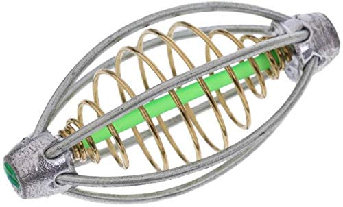 Fishing Trap Basket Baits Thrower Metal Spring Cage Manual Fish Feeder (10 g) (B07PZYKFW5) Amazon Price History, Amazon Price Tracker