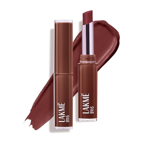 Image of Lakme 9to5 Lip Tattoo Matte Slim Stick, Sangria Weekend, 2g, for Intense Color and Full Coverage, with Bakuchiol and Vitamin E, Smudgeproof and Waterproof, Long-Lasting Lipstick for Women