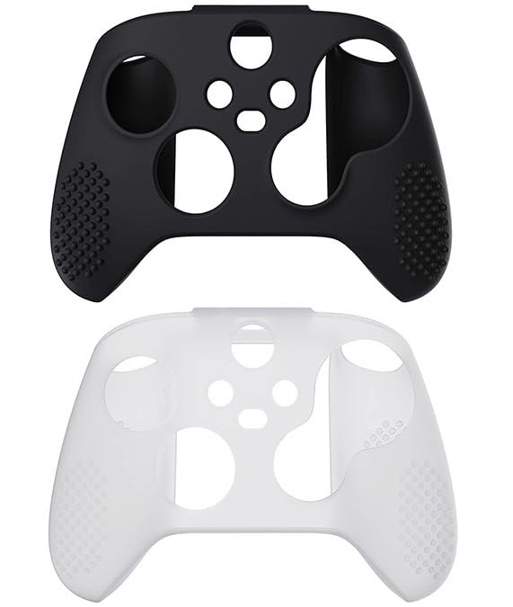 PSS 2Pack Silicone Cover Skin for Xbox Series X Controller, Soft Rubber Case Protector Anti-Slip for Xbox Series S Controller - Black/White (B0C8DJYBN4) Amazon Price History, Amazon Price Tracker